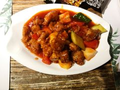 水果酸甜排骨-屋顶花园餐厅(步行街老地王大厦店)