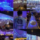 沉浸式吃饭体验，烁夜5D概念海鲜烤肉自助