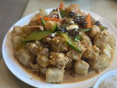 三鲜炒焖子-清香园大连老菜馆(成仁街店)