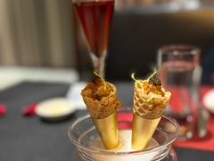 鱼子酱甜虾甜筒-塞纳河法国餐厅(唐延路店)