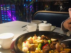 石锅堂焗牛肉粒-柴门头啖汤·经典川菜·慢火汤品(锦城万达店)