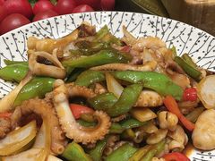 酱爆八带-渔民船说·北塘海鲜·天津菜·海肠捞饭(北塘古镇店)