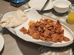 葱爆羊肉-百味地锅鸡(财校分店)