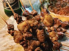 -劳动公园新疆人烤腰子