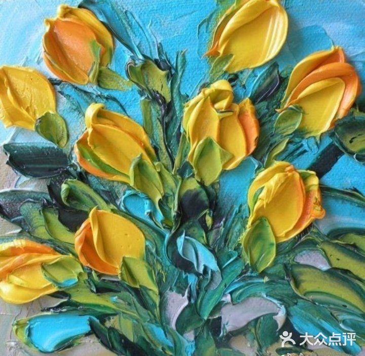 堆积画法,很费颜料但也真的很好看!