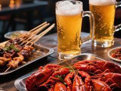 -海盗船. 龙虾烧烤. 酒馆