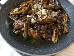 韭菜台炒鳝肚-怡园饭店-餐厅(四望亭店)