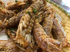 椒盐游水濑尿虾-蚝得喜海鲜(东城店)