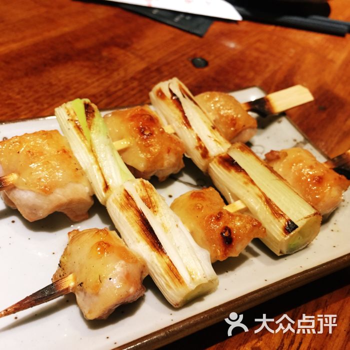 龙星亭鸟元 炭火串烧居酒屋(新光天地店)鸡肉京葱图片 - 第311张