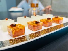 蟹粉水晶肴肉拼泡椒冬瓜盏-新光酒家·河豚·海鲜·蟹料理(浦东店)