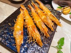黄金烧九节虾-極上萬膳·日料放题(海岸城店)