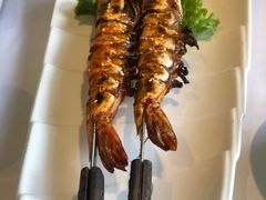 烤深海大虎虾-开海·红岛海鲜虾水饺(石老人店)