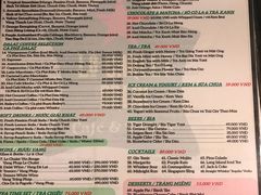 菜单-Le Chalet Dalat