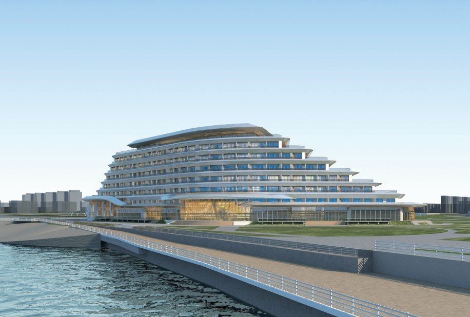 天津海岸线新建看海五星级酒店!摩天轮!