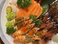三文鱼刺身-赤坂亭M9和牛烧肉(世博源店)