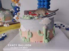 -卡比儿童蛋糕·心意定制·低脂零卡糖动物奶油FancyBALLOON(滨海店)