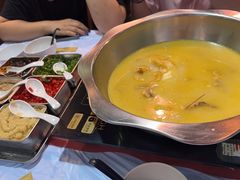 -鲜入围煮花胶鸡海鲜火锅