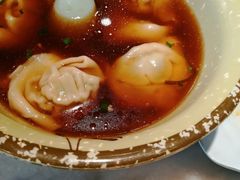 鸡汤荠菜鲜肉混沌-京城小江南·土菜馆·蒸白鱼(东四十条店)