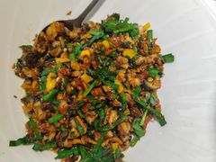 韭菜炒田螺-院里寻菜·精致庭院菜(观沙岭店)