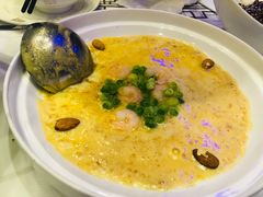 咸蛋黄虾仁蒸蛋-尚岛私房菜(西方巷店)