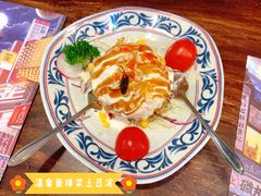 炸温泉蛋土豆泥沙律-仙隐小鹿中華の日料(正弘城店)