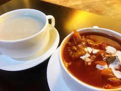 奶油蘑菇汤-光陆咖啡厅