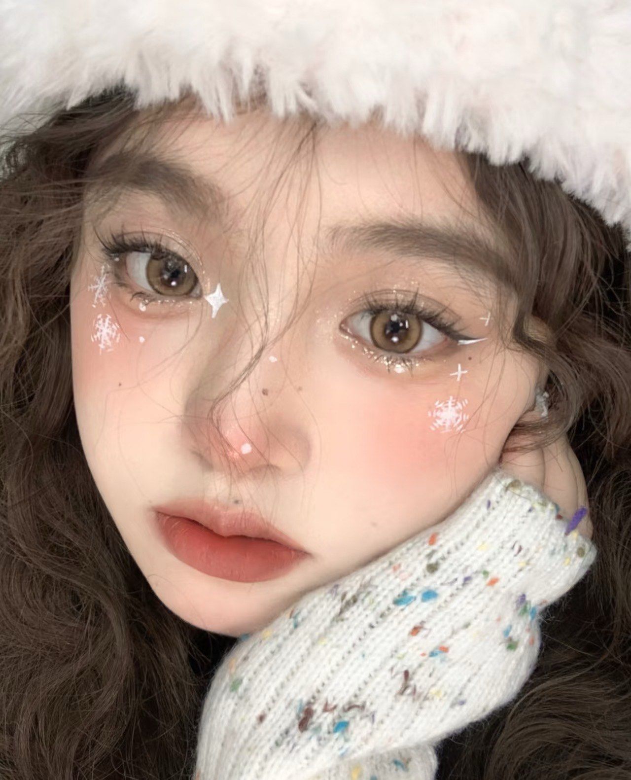 创意妆❄️雪精灵妆容