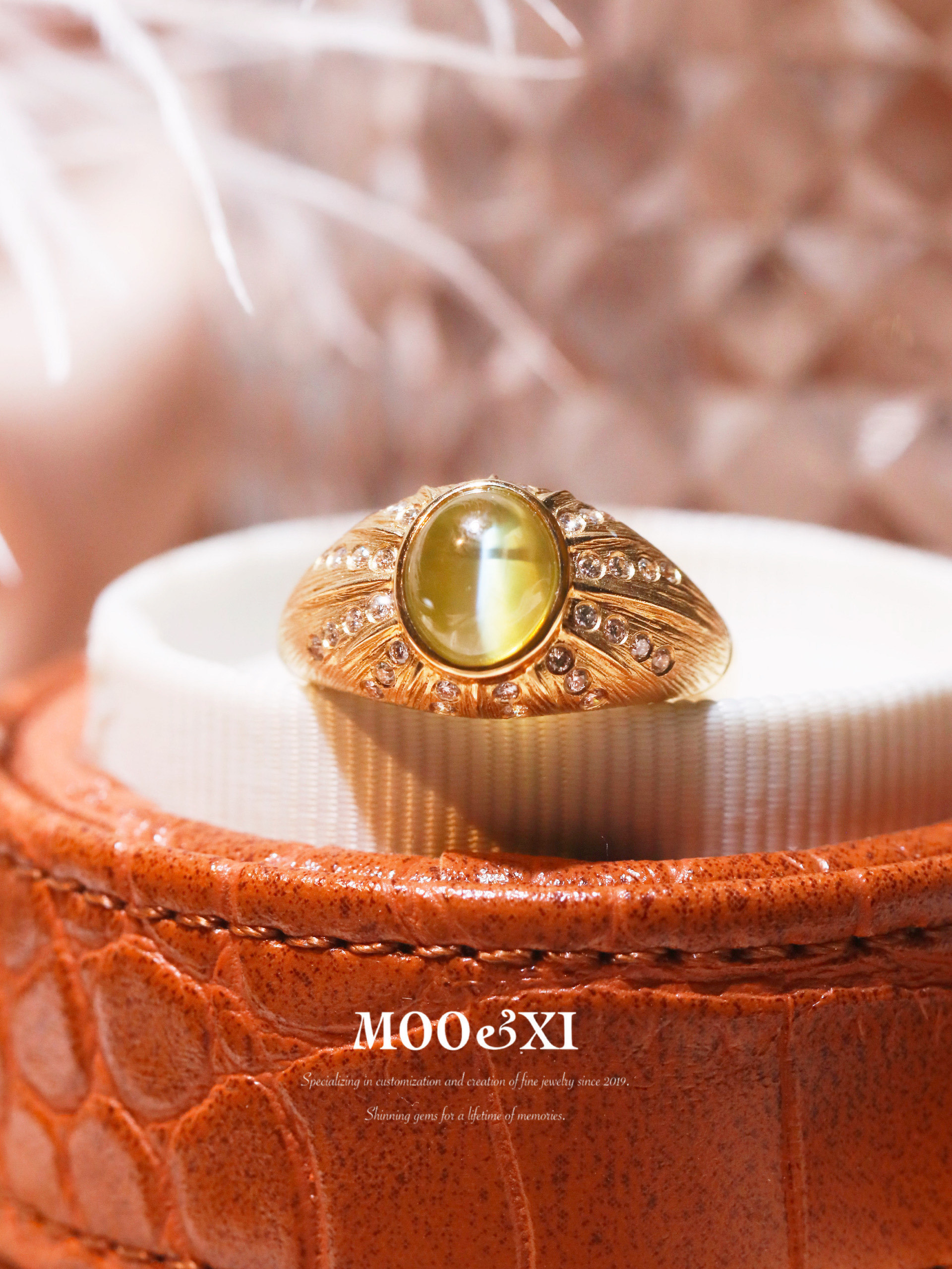 璀璨猫眼石戒指真的好好看