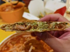 鲜蔬草鸡蛋菜煎饼-嗨皮儿·现蒸面皮(抄纸巷店)