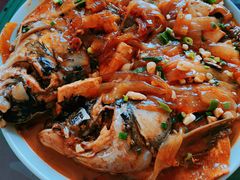 胖头鱼炖豆腐-香圆鱼味酒家