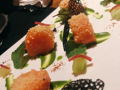 挪威三文鱼配法葱酱汁-AZUL by FUEL蓝色·法式酒馆(琶醍店)