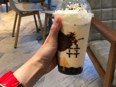 巧克力花生波波奶茶-叹口茶(小径湾店)