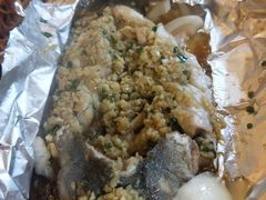 铁板蒜香鲈鱼-西江美食舫·江西菜(健德桥店)