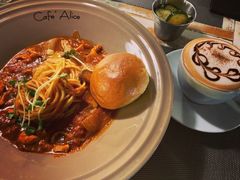 西红柿辣鸡意大利面-Cafe Alice咖啡爱丽丝(奥城店)