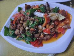 爆炒野生狗鱼块-煲来饱去冷水鱼
