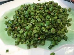 榄菜肉末四季豆-一盏明灯全素斋(殊像寺店)