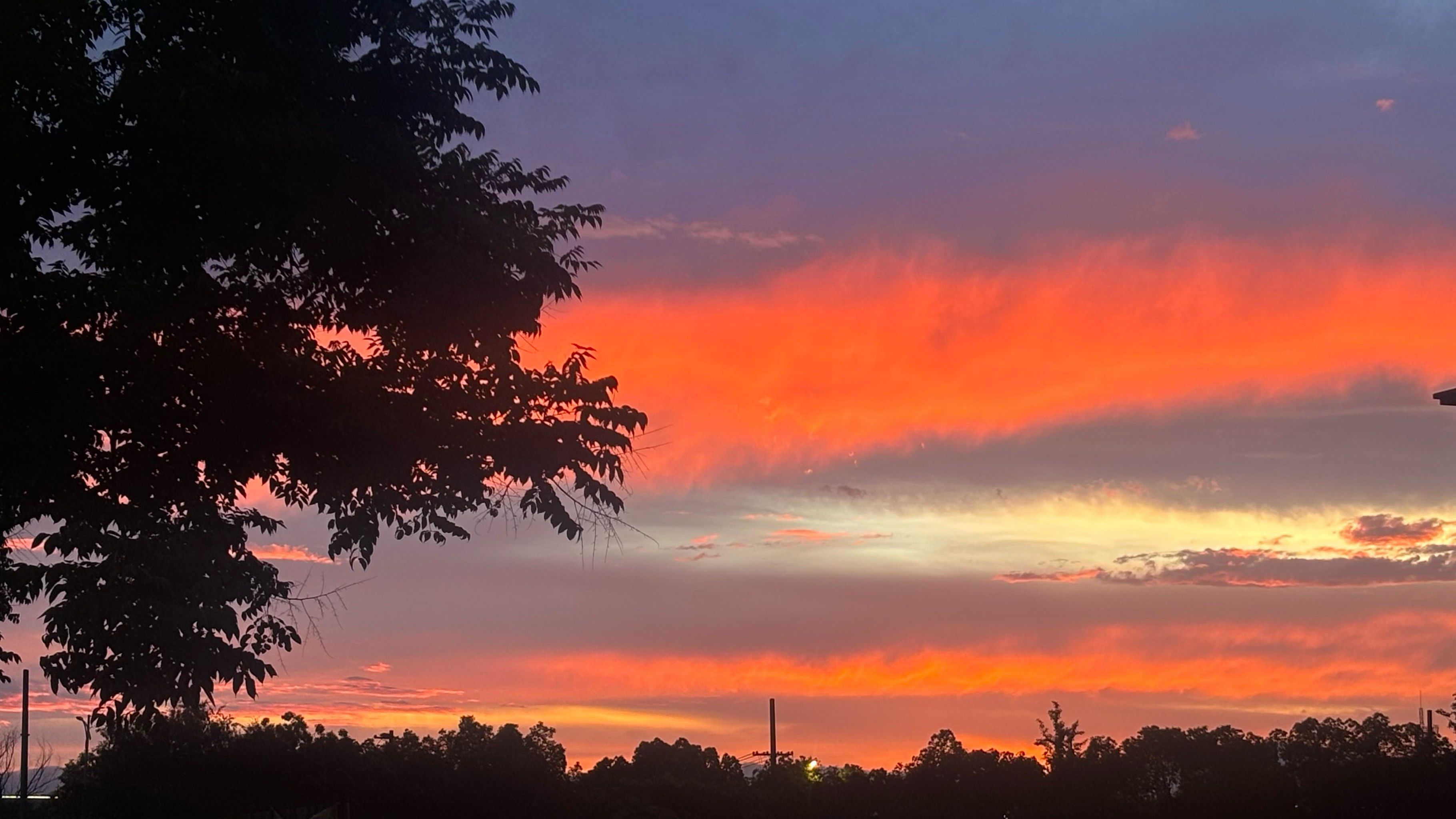 雨后夕阳美呆了