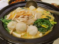 龙虾汤墨鱼丸子杂菜煲-文兴酒家(晶品店)