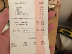 账单-Burger & Lobster(Dean Street)