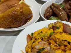 叉烧拼牛肉滑蛋饭-深仔记茶餐厅(亚士厘道店)