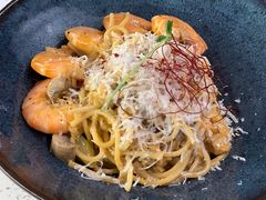 芝士蘑菇鲜虾意大利面-BE BRIGHT KITCHEN(正佳广场店)