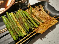 烤蒜苔-京韵胡同·酱香羊蝎子火锅涮肉(长寿路店)