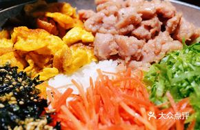 Low-Temperature Luncheon Meat Rice Bowl