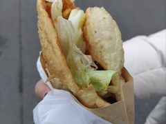 -小红车炸蛋葱油饼