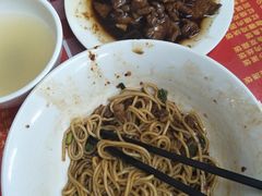 辣肉拌面，炒猪肝-辣肉面大王(天平路店)