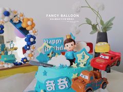 -卡比儿童蛋糕·心意定制·低脂零卡糖动物奶油FancyBALLOON(滨海店)