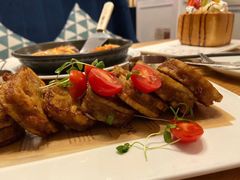 鹅肝酱莲藕盒-花舍·新派粤菜·西餐·下午茶(亚运村·鸟巢店)