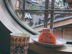 树莓印雪慕斯蛋糕-星巴克(苏州平江万达广场店)