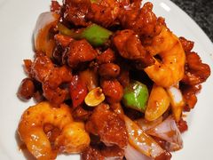 椒香虾仁爆鸡球-陈傻子餐厅(世纪都会店)