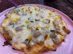 牛肉蘑菇薄饼披萨-蘑菇餐厅(马台街店)